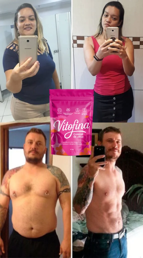 ¡Descubre los increíbles antes y después de Vitofina Control de Peso, el suplemento natural #1 en Colombia para adelgazar rápido y sin efecto rebote! Miles de personas en Bogotá, Medellín, Cali, Cartagena, Bucaramanga y todo el país ya transformaron su cuerpo gracias a su poderosa fórmula con semillas de chía, espirulina, arándano, jengibre y té verde que acelera el metabolismo, quema grasa abdominal, controla el ansiedad por comer y desintoxica naturalmente. Hombres y mujeres reales han perdido entre 8 y 25 kilos en pocas semanas sin pasar hambre ni hacer ejercicio extremo. Compra Vitofina original ahora con envío gratis a toda Colombia, pago contra entrega y garantía total de satisfacción. ¡Únete a la revolución rosa y logra el cuerpo que siempre soñaste con Vitofina!